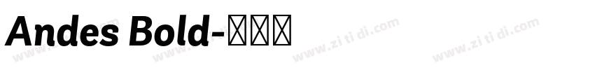 Andes Bold字体转换